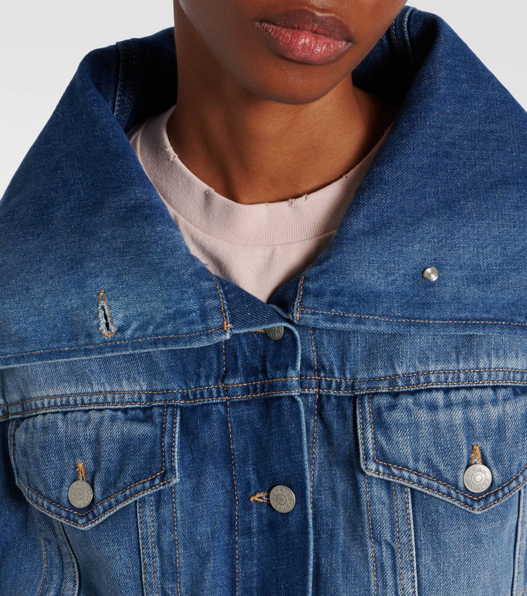 Washed-off denim jacket - 4