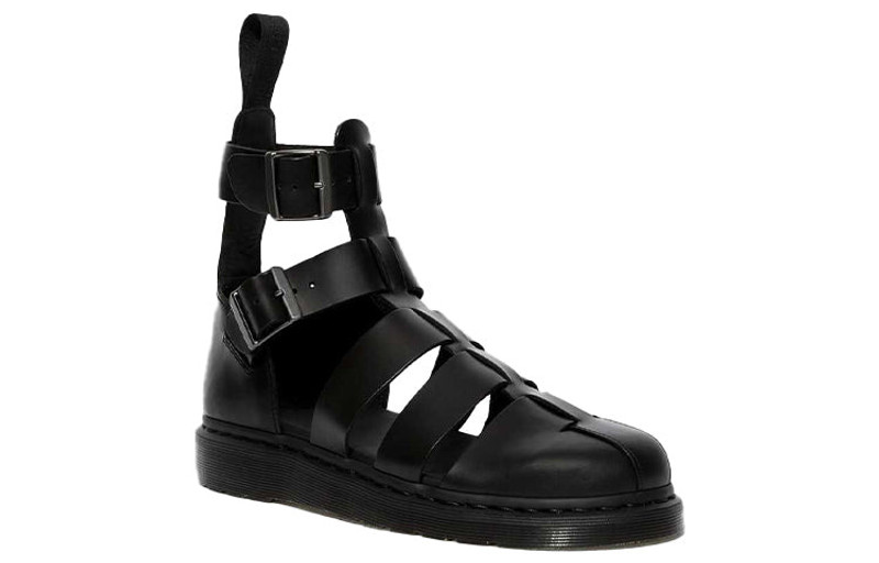 Dr. Martens Dr. Martens Geraldo Leather Gladiator Sandals Black 15696001 outlook