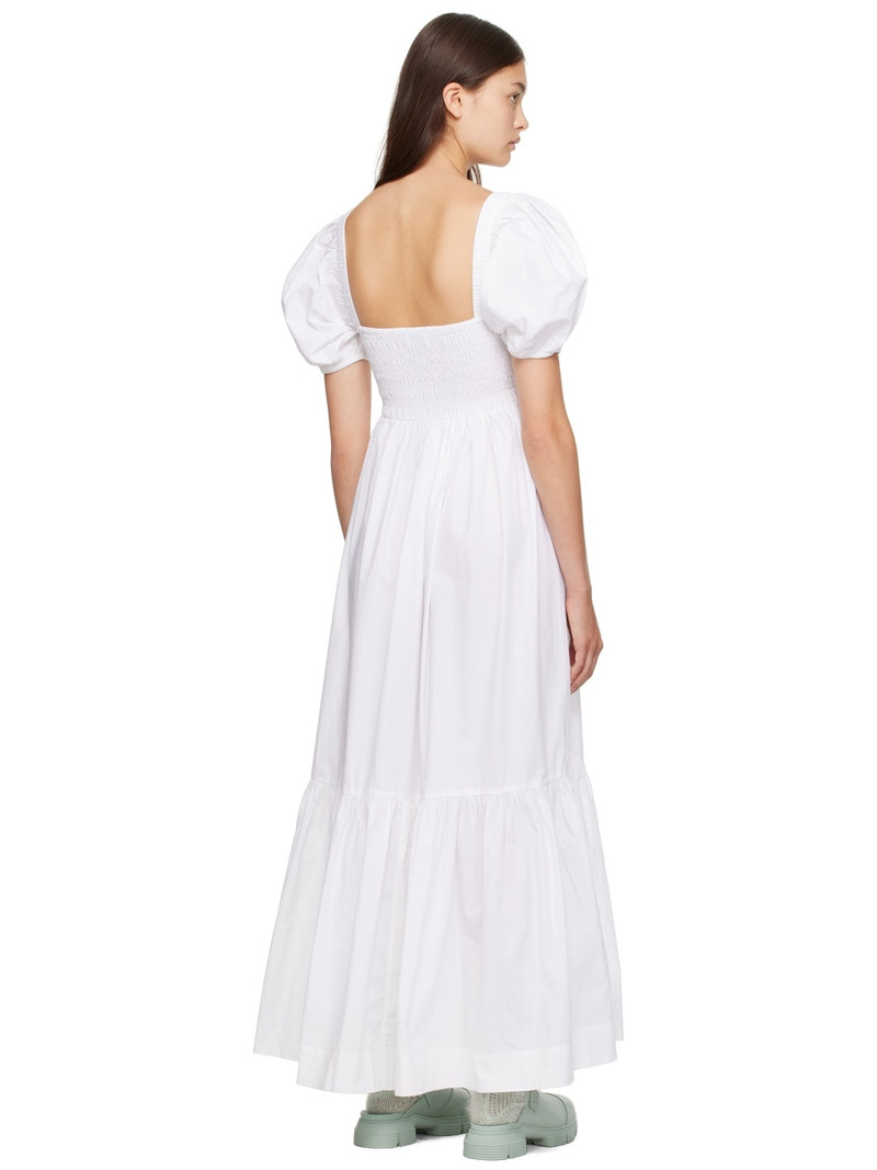 White Smocked Maxi Dress 3
