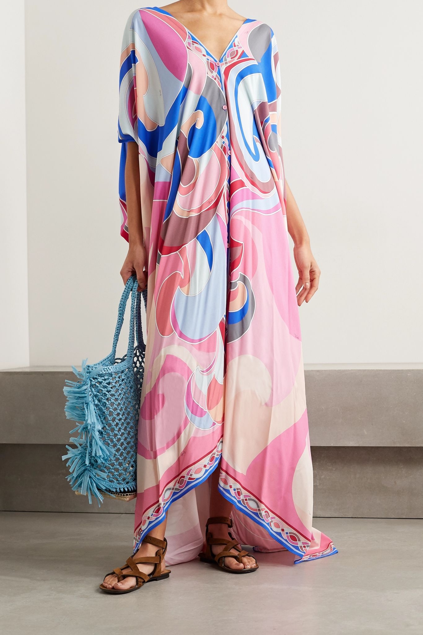 Printed woven kaftan - 2