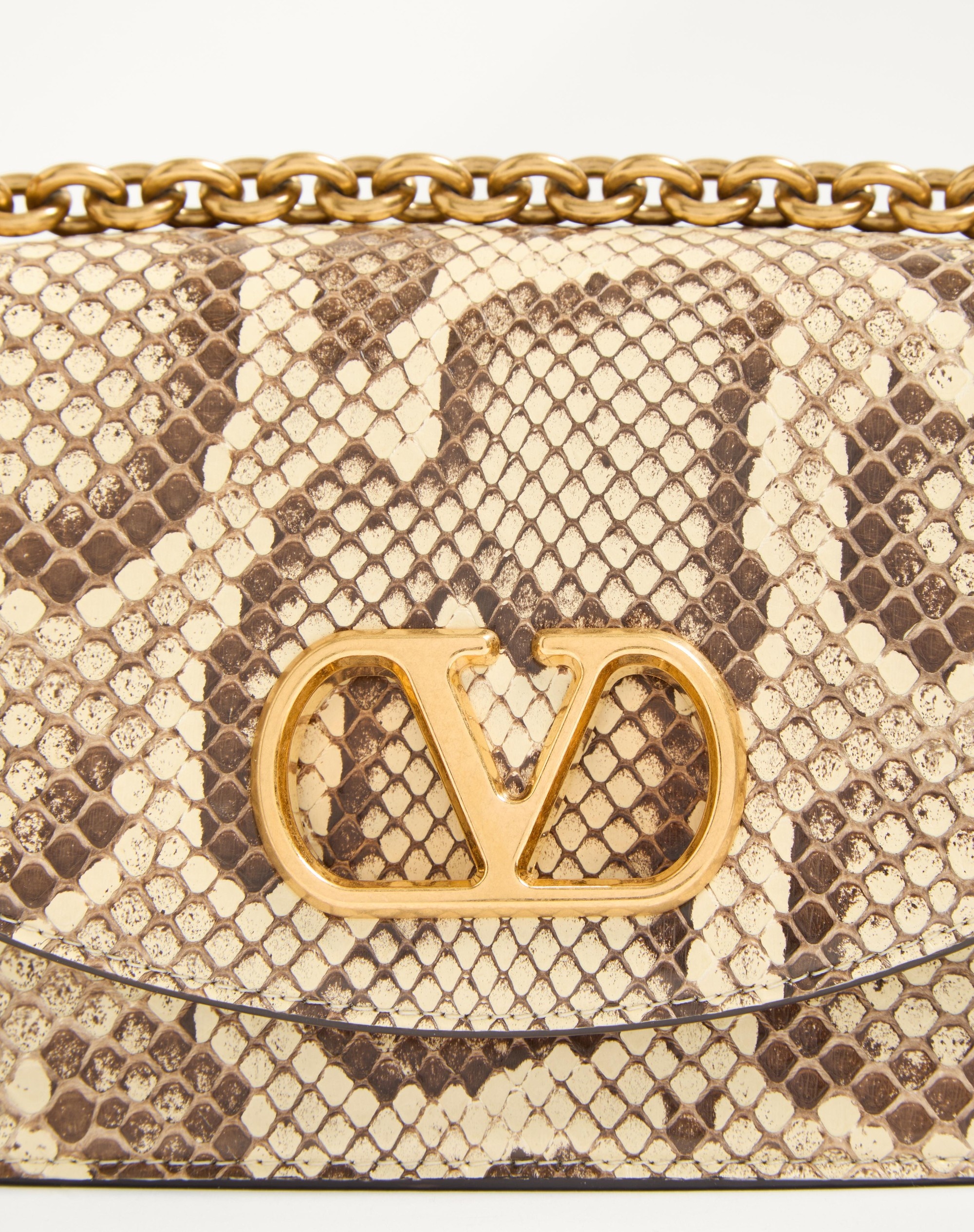 VALENTINO GARAVANI VAIN SMALL SHOULDER BAG IN PYTHON - 8