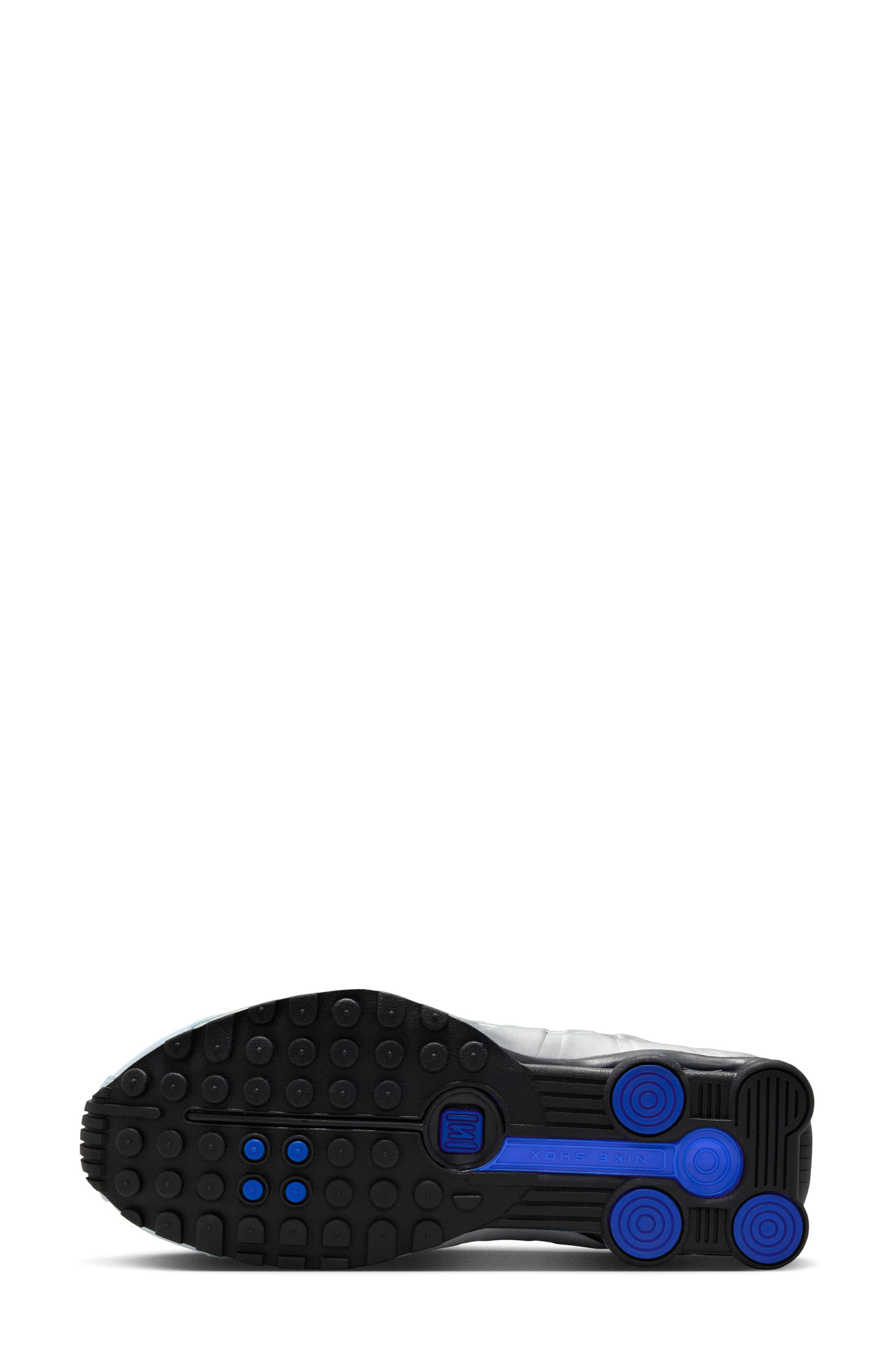 Nike Shox R4 Sneaker in Blue Tint/Silver/Racer Blue at Nordstrom - 4