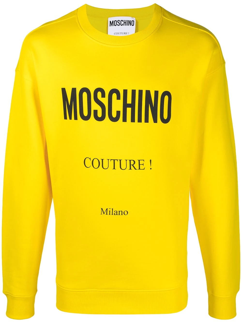 logo-print cotton sweatshirt - 1