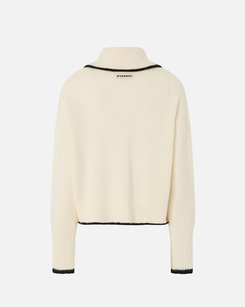 PINKO WOOL AND CASHMERE SWEATER WITH ZIP outlook