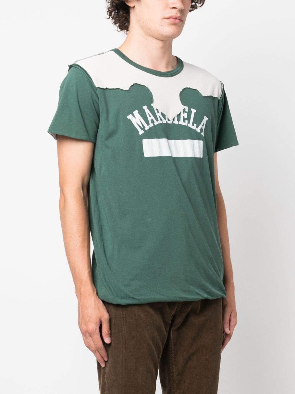 logo-print distressed t-shirt - 3