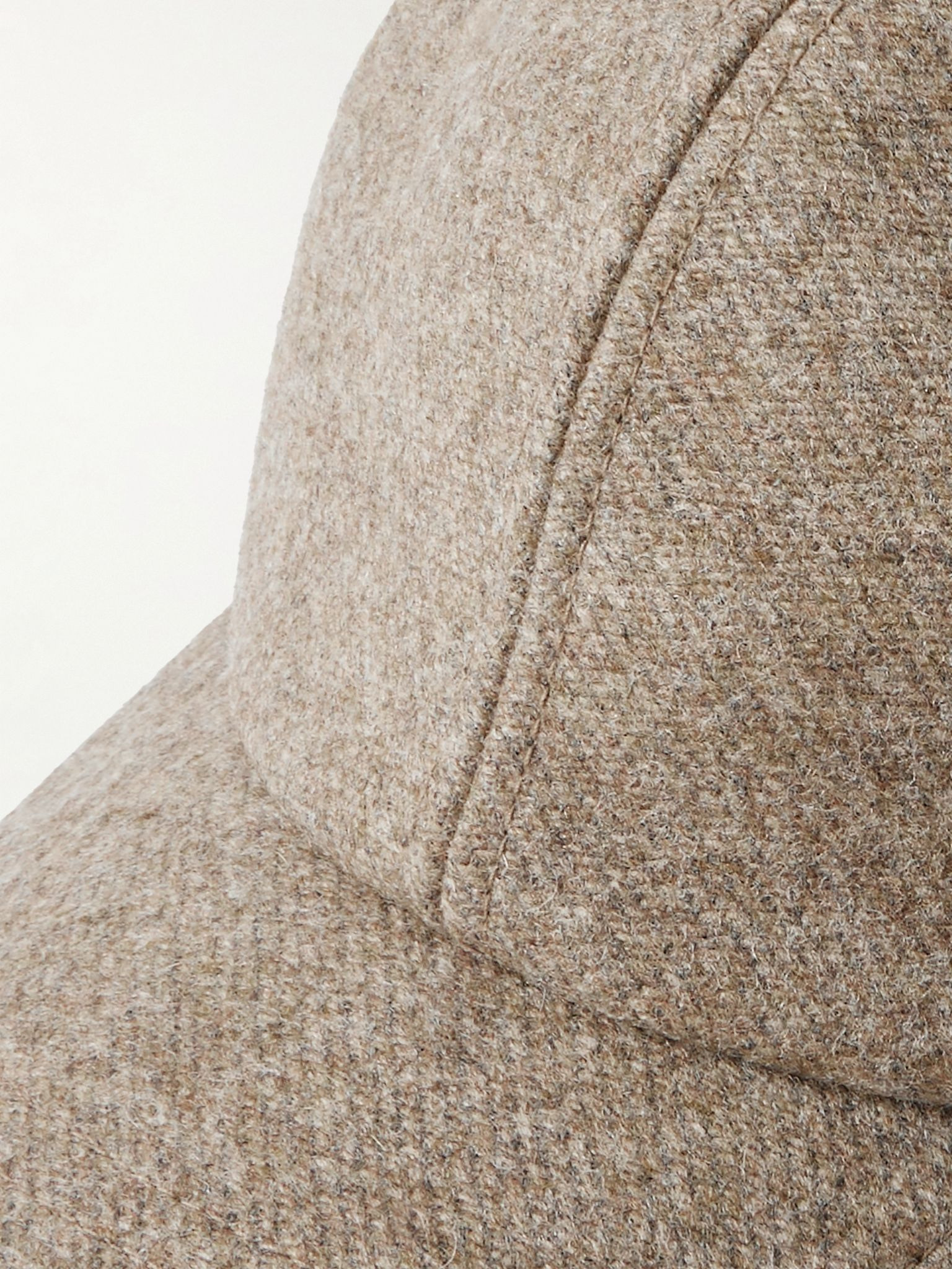 Tomas Logo-Embroidered Virgin Wool Baseball Cap Sand - 4