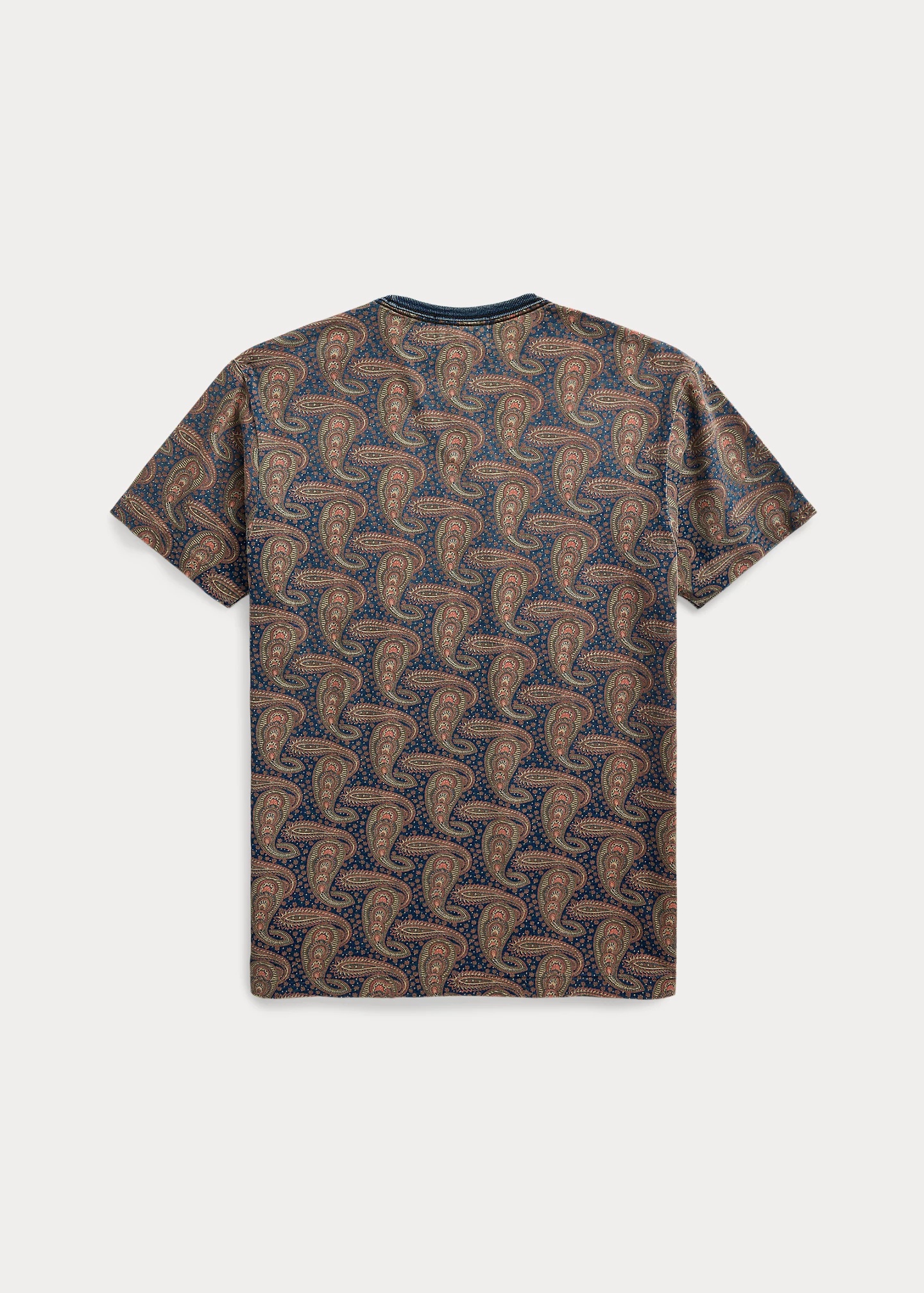 Indigo Paisley Jersey Pocket T-Shirt - 3