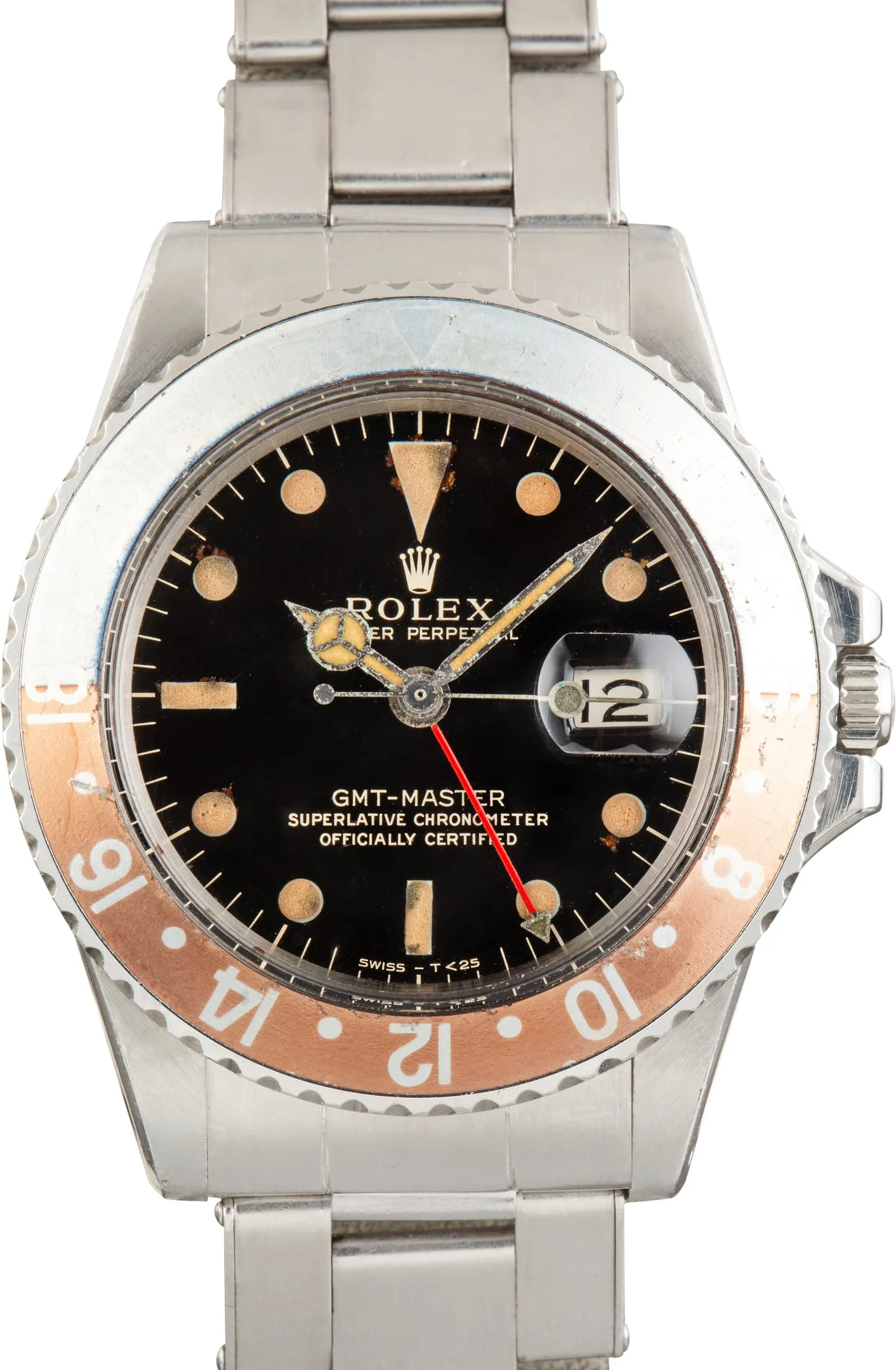 Vintage Stainless Steel Rolex GMT-Master Pepsi Ref 1675 - 1