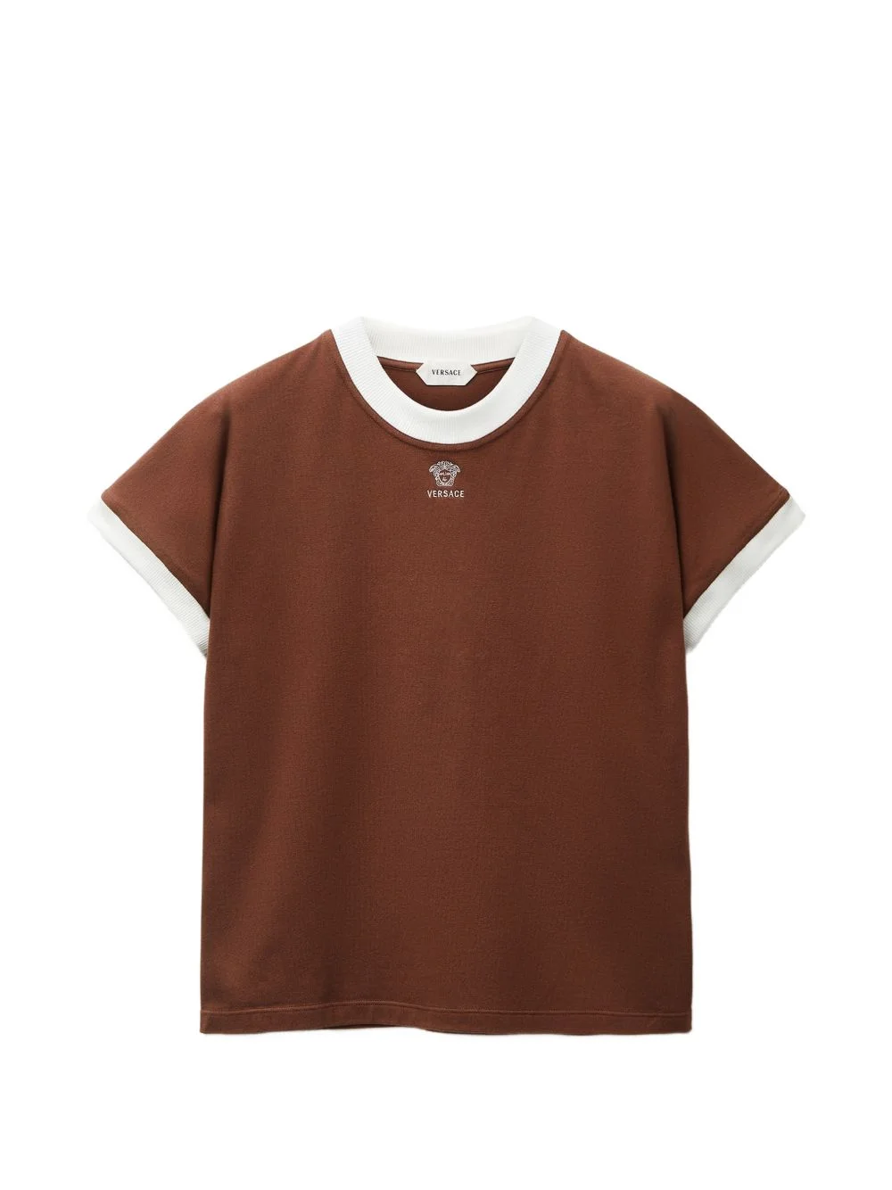 embroidered-logo stretch cotton-jersey slim T-Shirt - 1