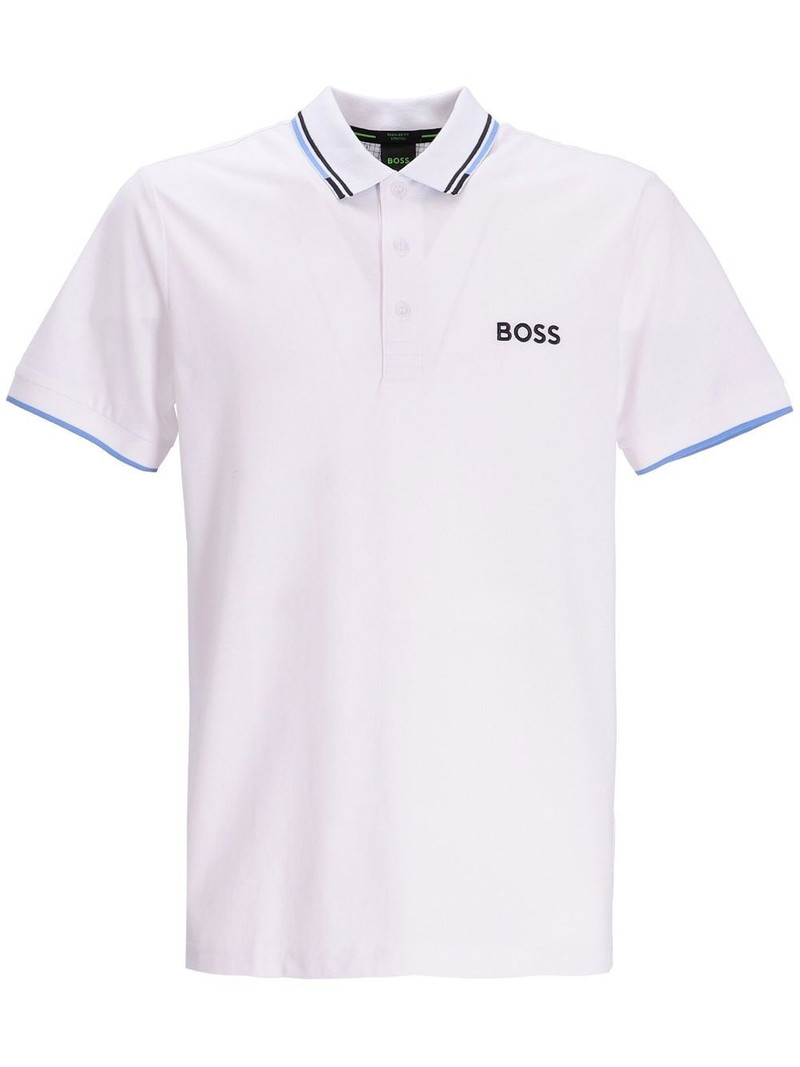 embroidered-logo polo shirt 1
