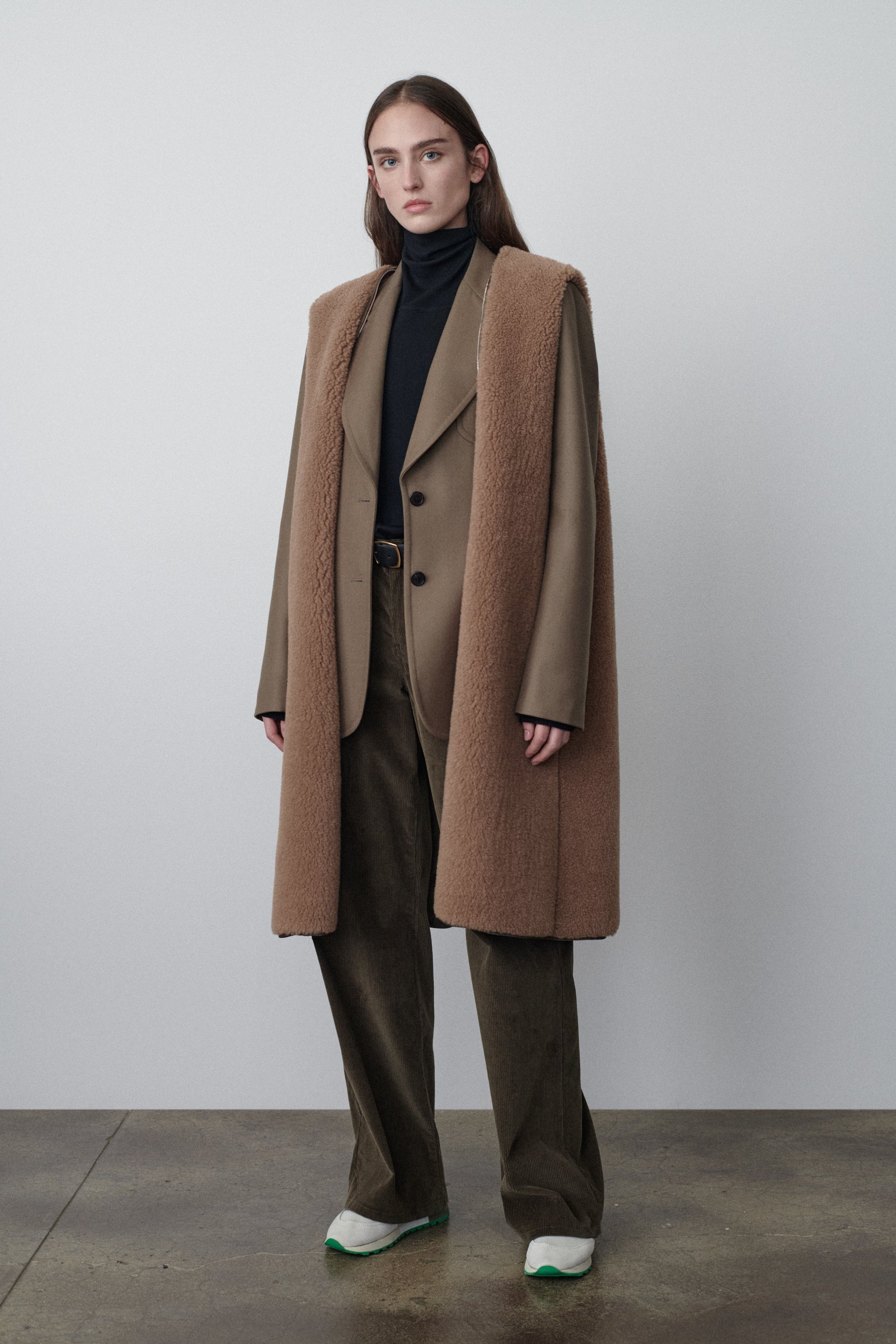 Beyzita Vest in Camel Hair and Silk - 3
