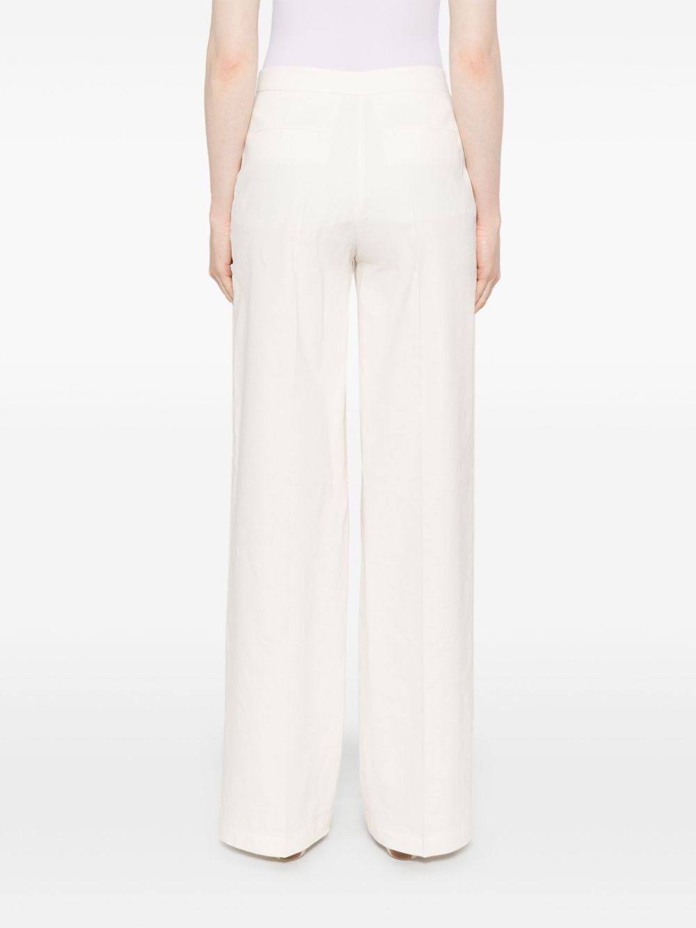 creased tailored trousers - 4
