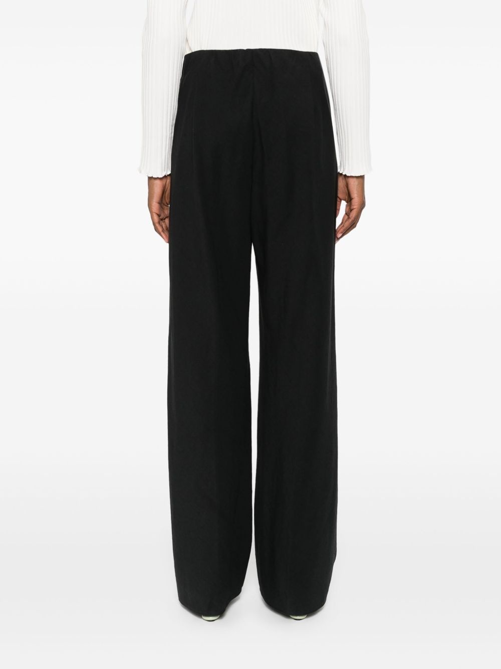 high-waist straight-leg trousers - 4