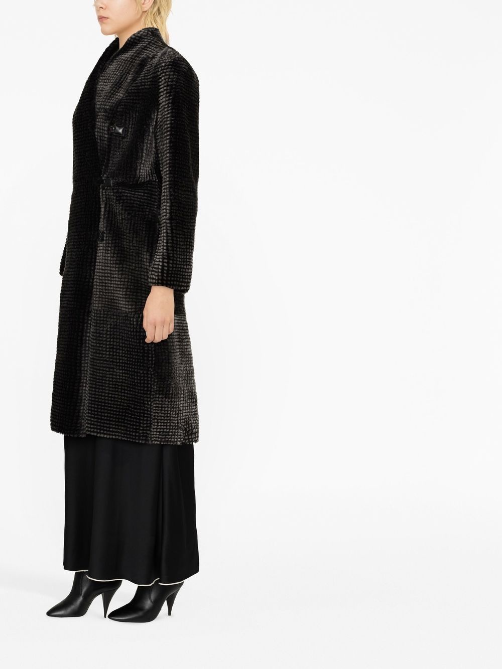 reversible double-breasted coat - 3