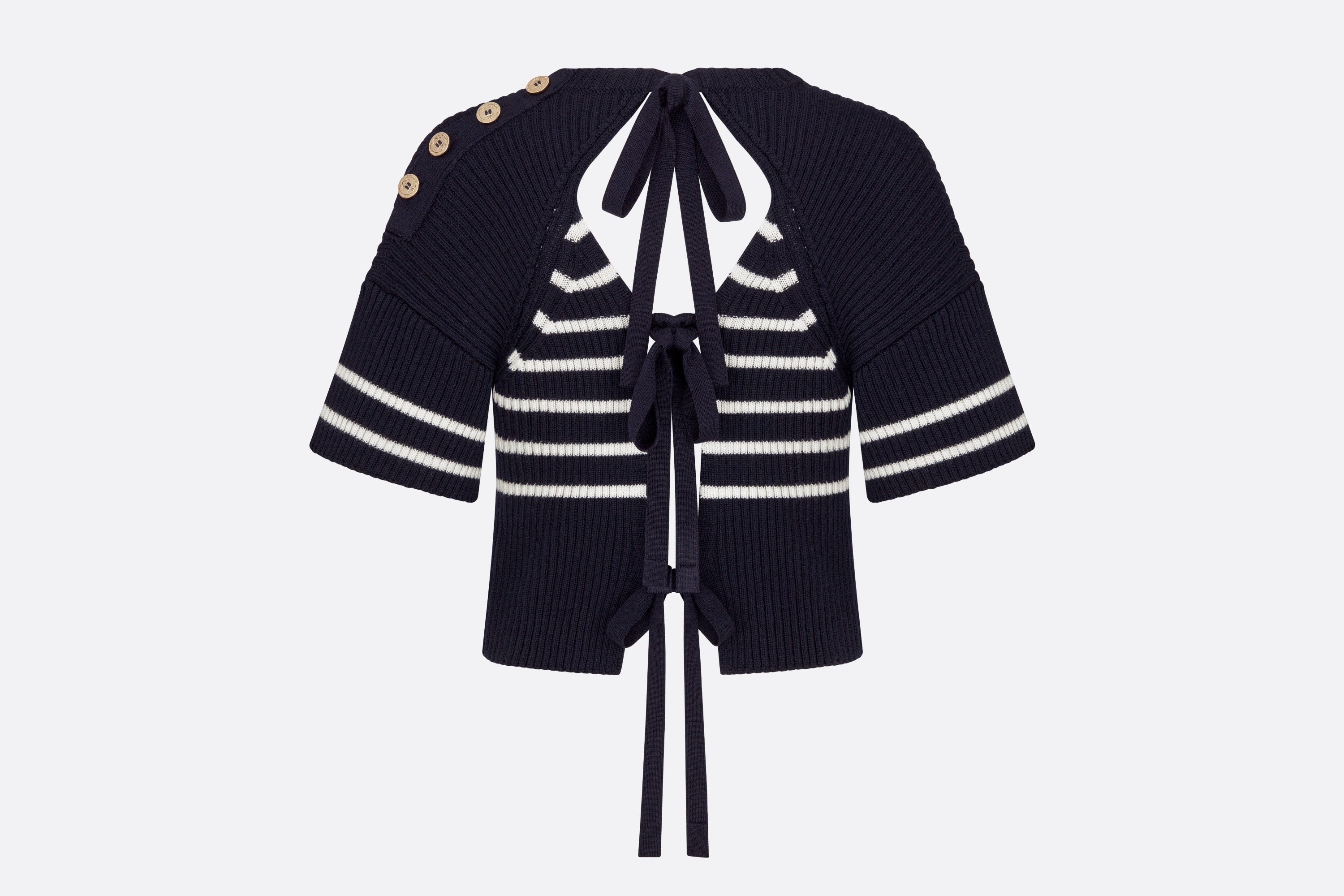 Dior Marinière Open-Back Sweater - 2
