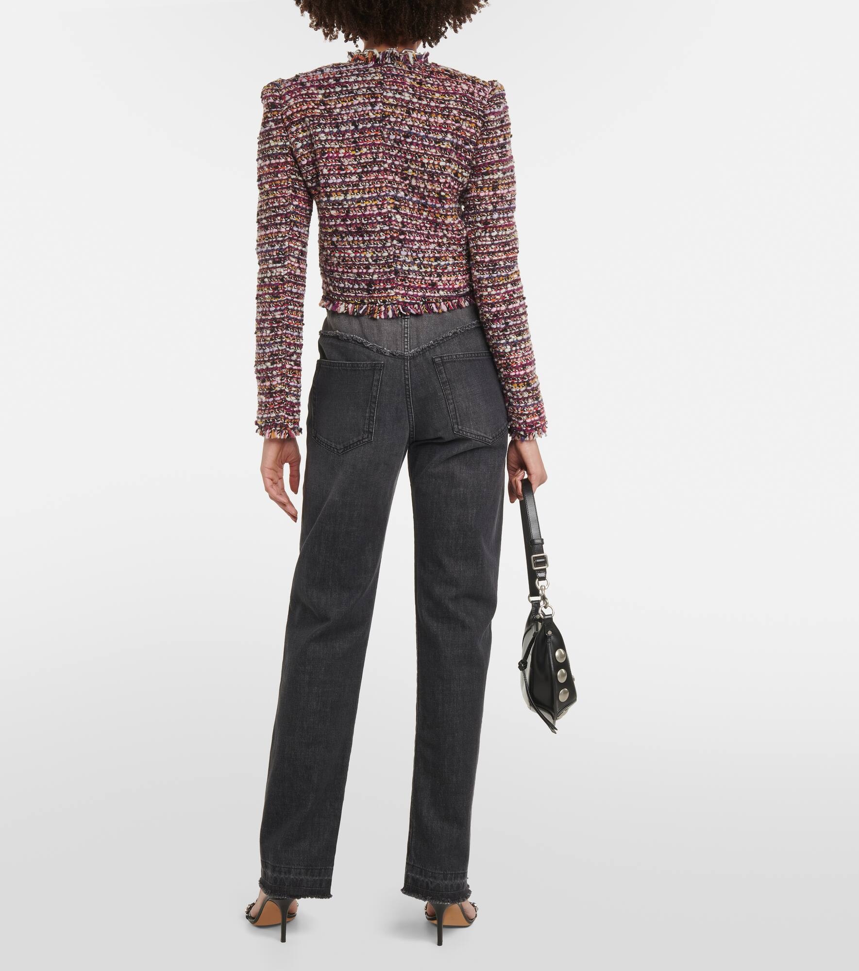 Gradilia cropped wool-blend jacket - 3