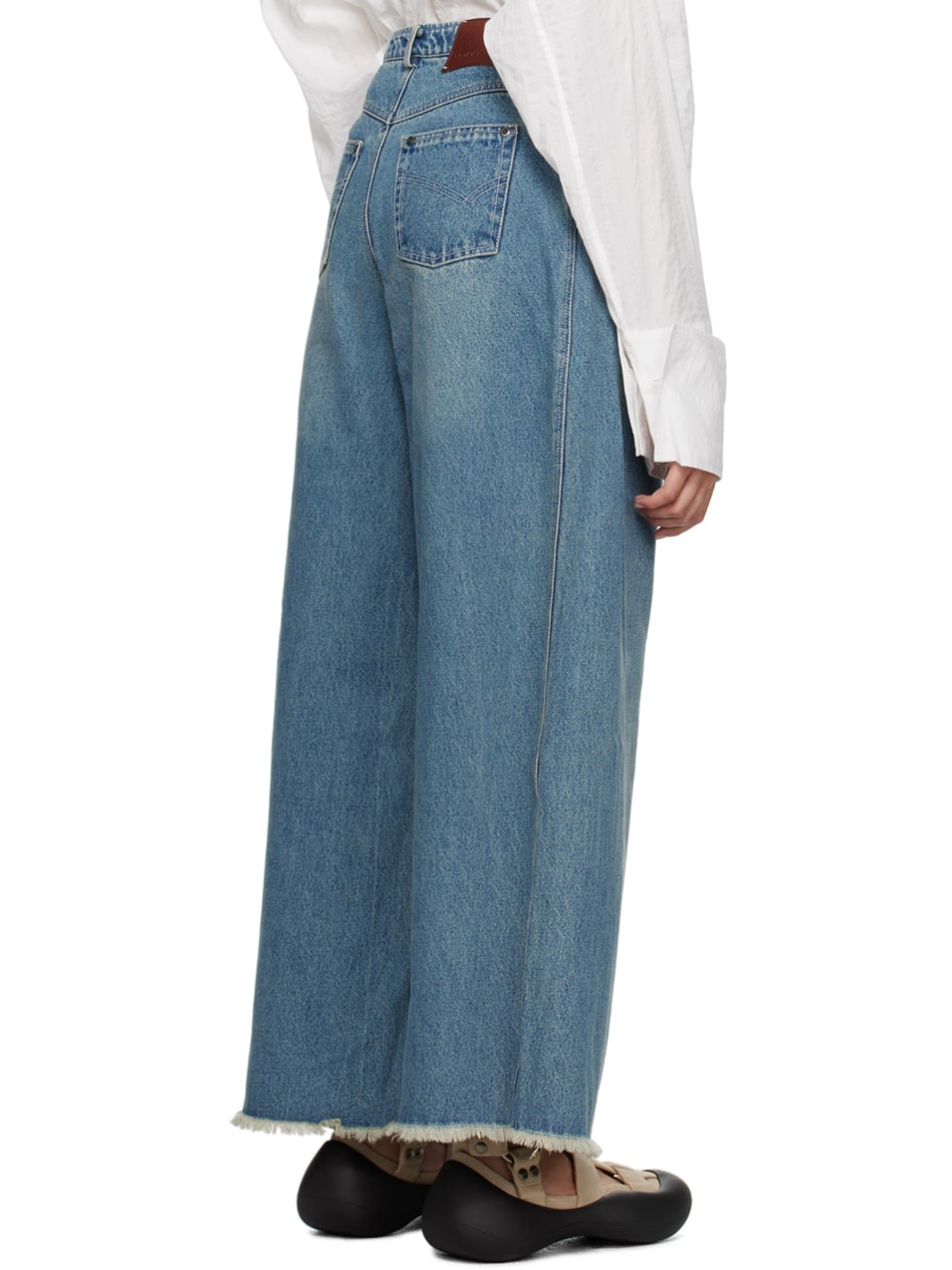 Blue Five-Pocket Jeans - 3