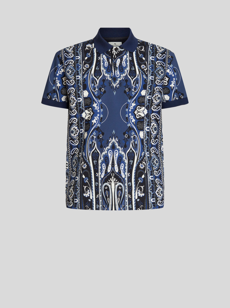 PAISLEY PRINT POLO SHIRT 1
