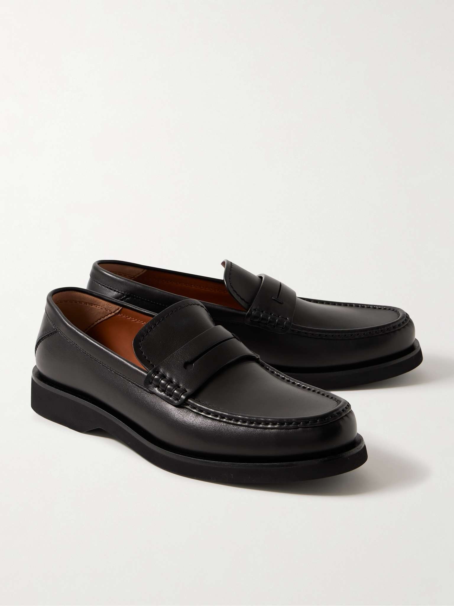 X-Lite Leather Penny Loafers - 5