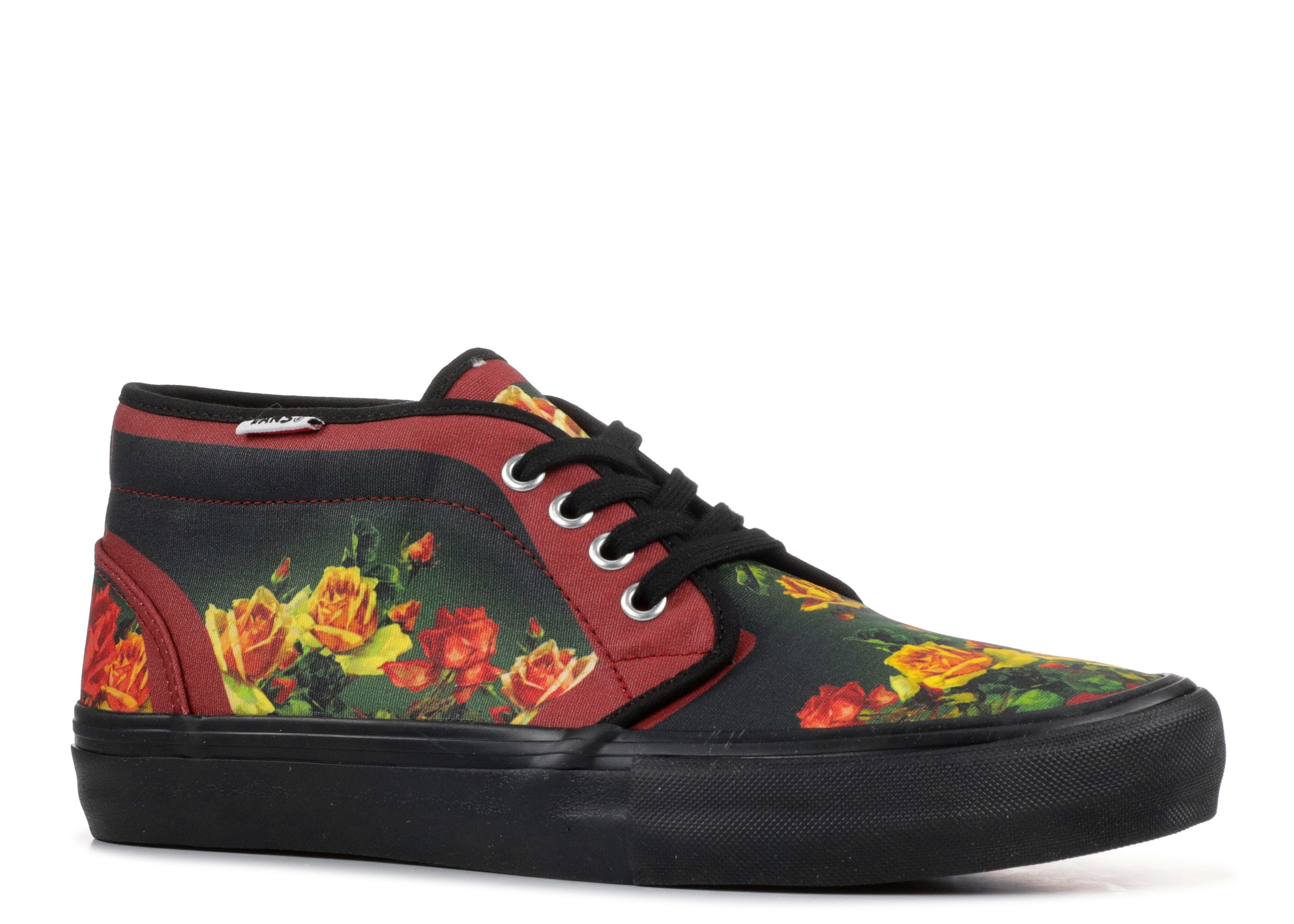 SUPREME X JEAN PAUL GAULTIER X CHUKKA 95 'BURGUNDY FLORAL' - 2