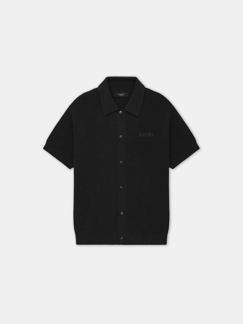 AMIRI CROCHET MESH SHIRT - 1