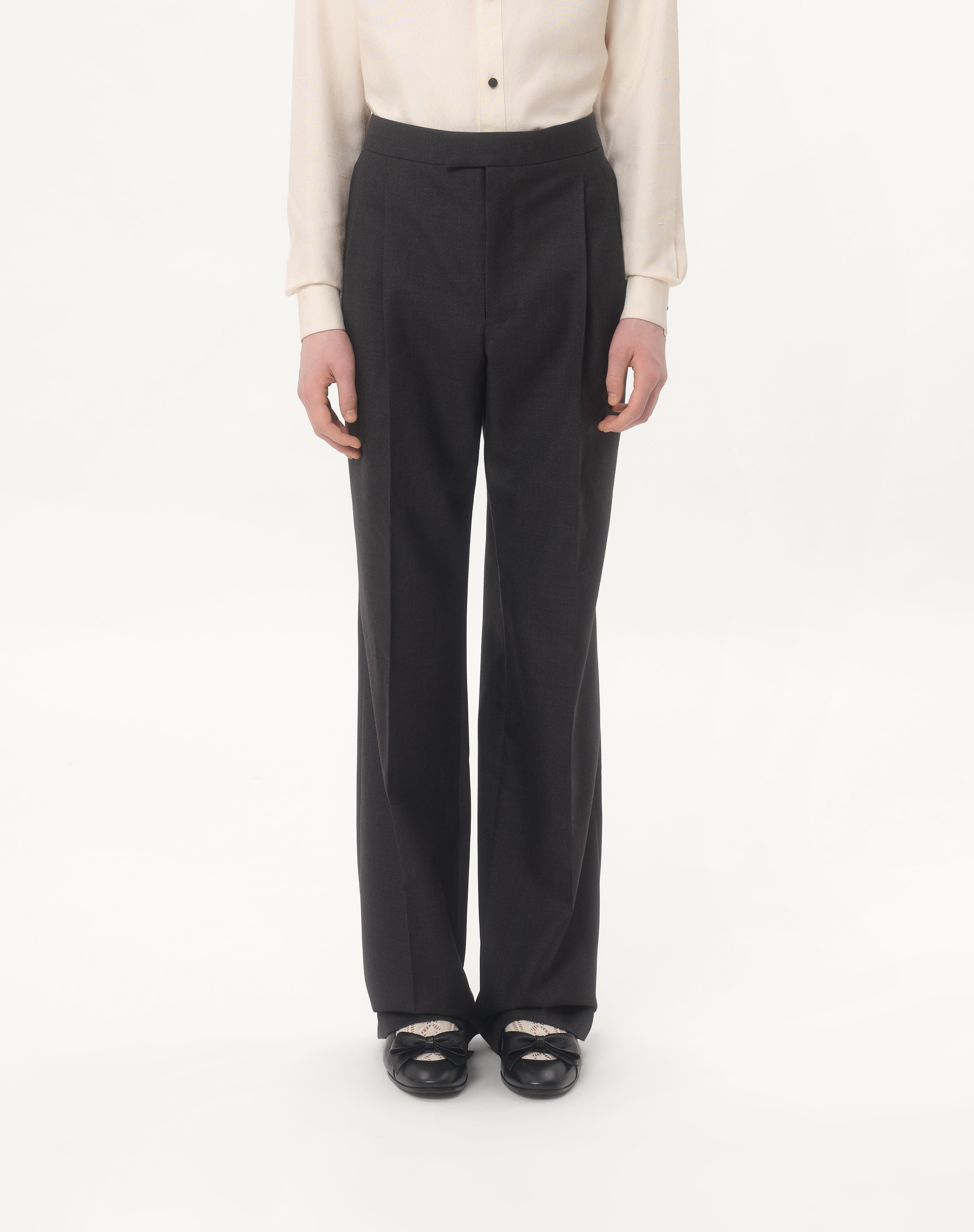 WOOL GABARDINE PANTS - 4