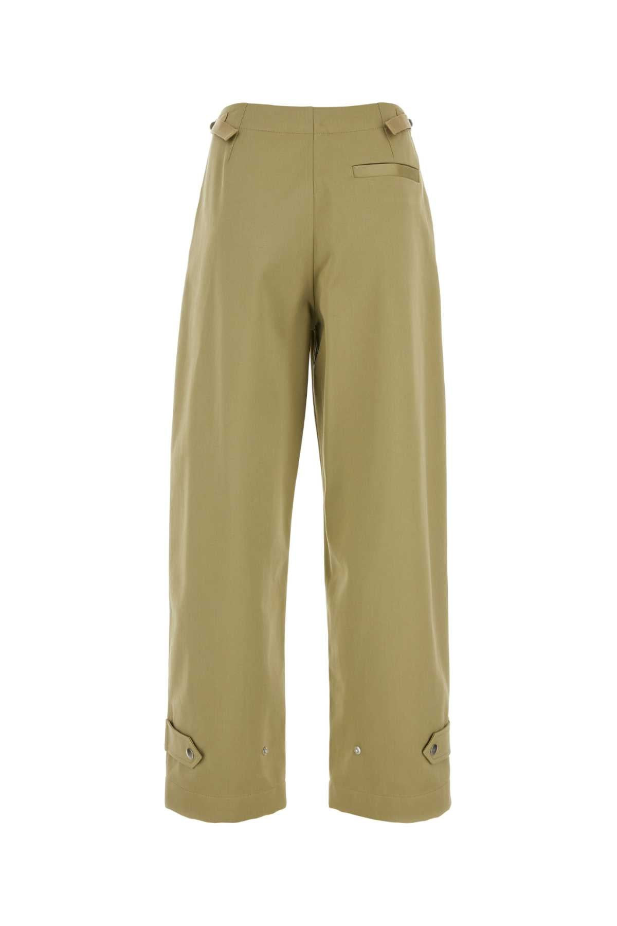 Burberry Women Military Green Cotton Pant - 2
