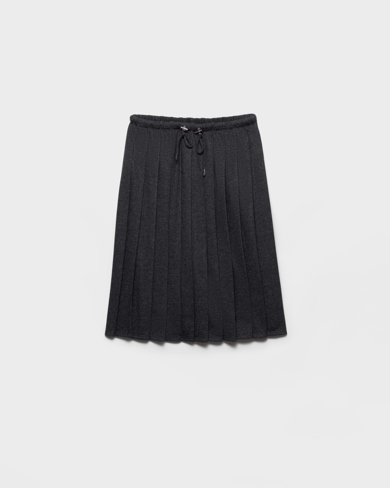 Pleated jersey skirt 1