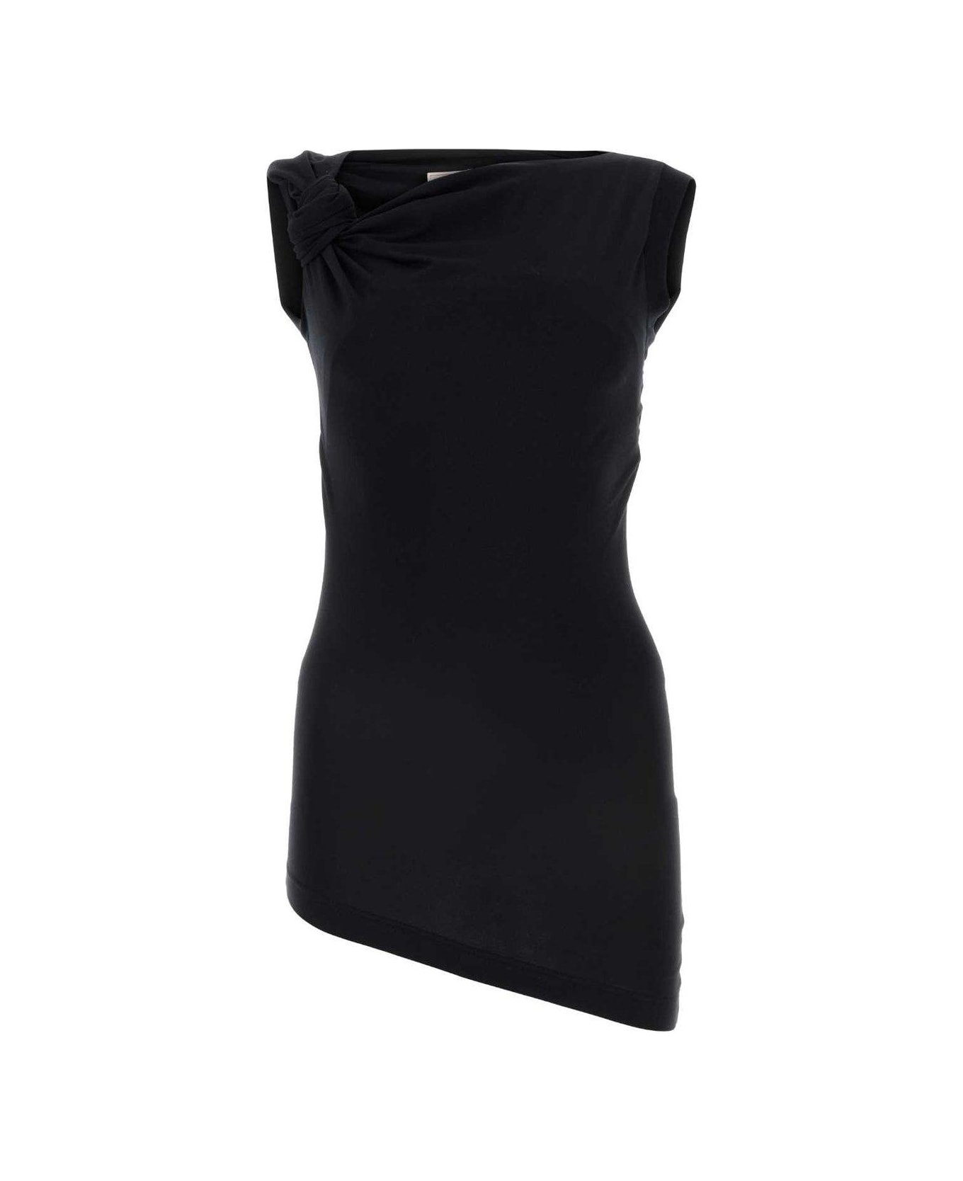 Knot-detailed Asymmetric-hem Top - 1