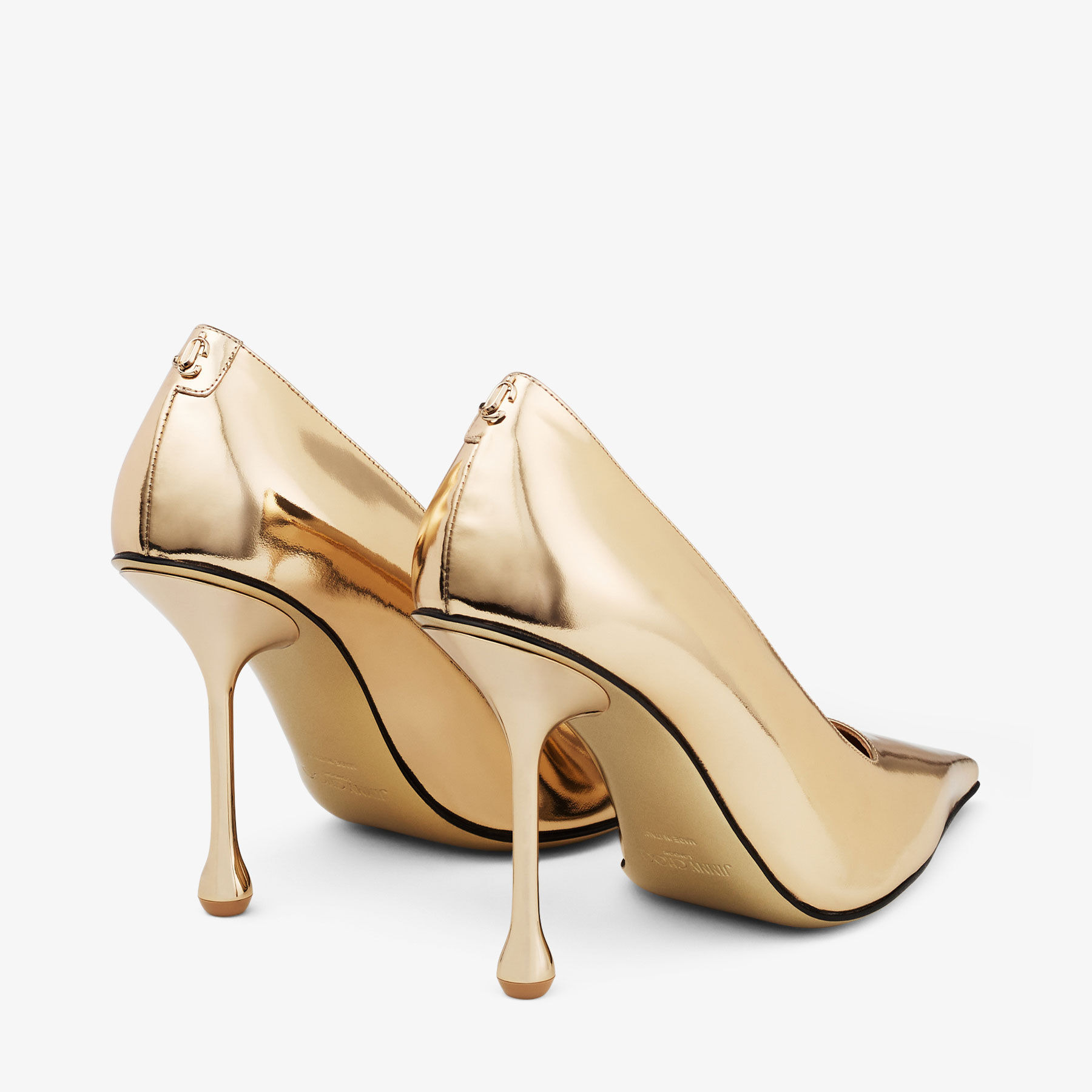 Ixia 95
Gold Liquid Metal Leather Pumps - 5