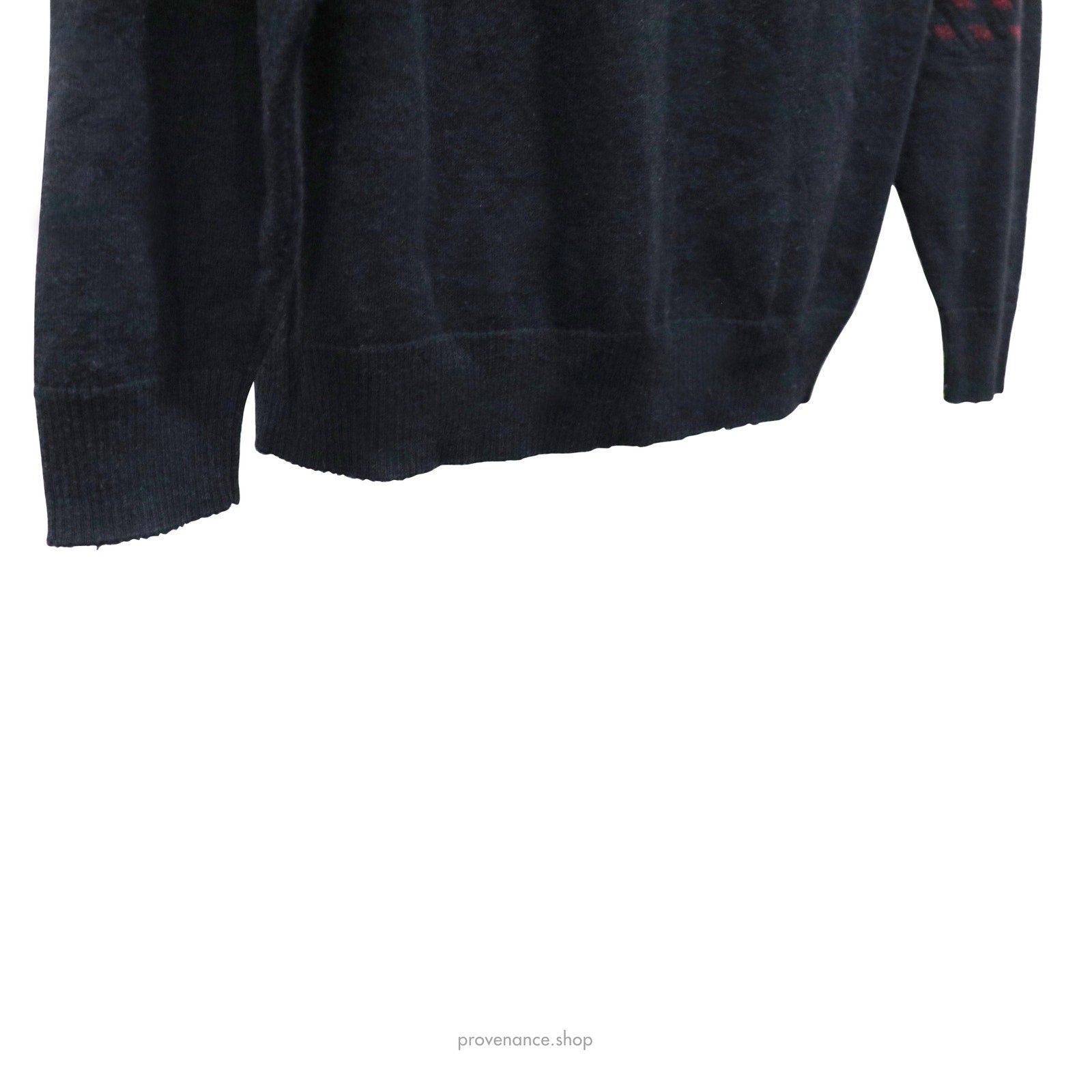 Yachting Quarter-Zip Wool Sweater - Black - 8