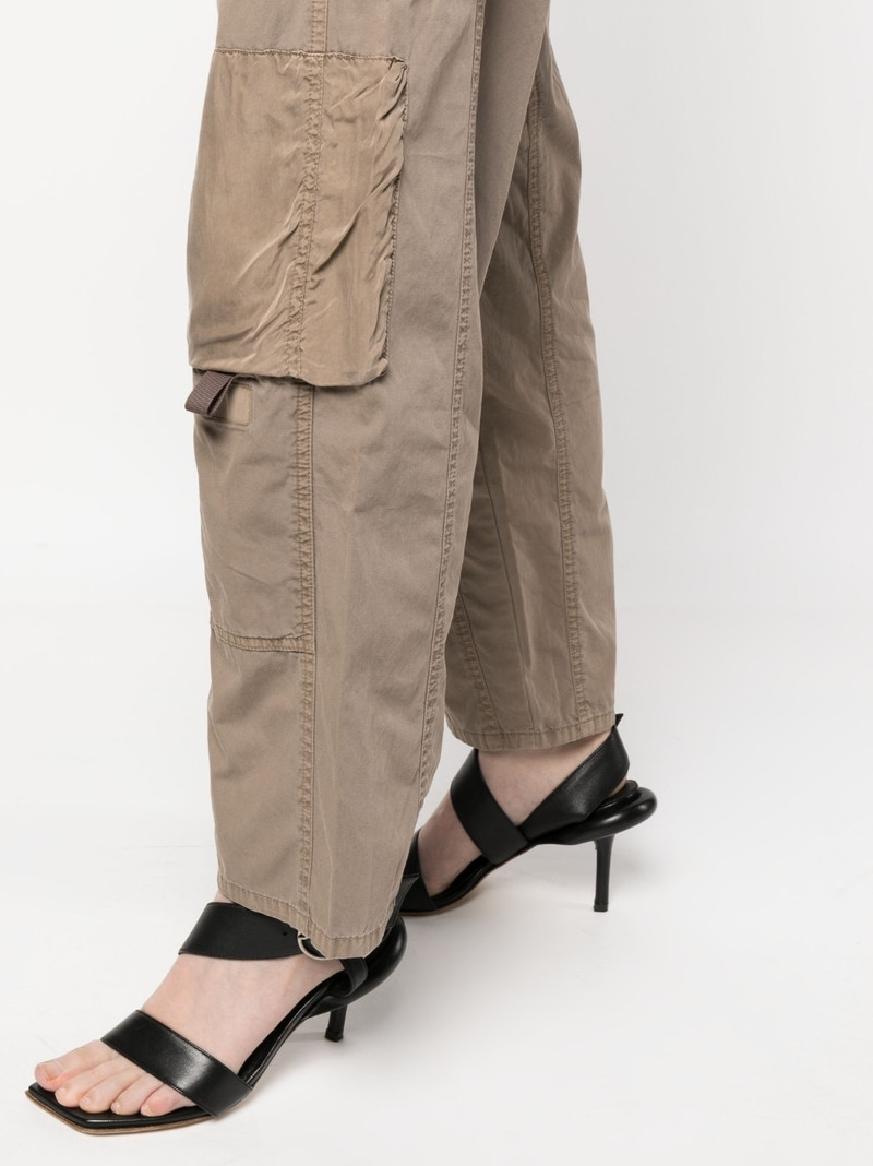 panel-detail straight-leg trousers 5