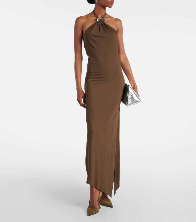 THE ATTICO Halterneck open-back midi dress outlook