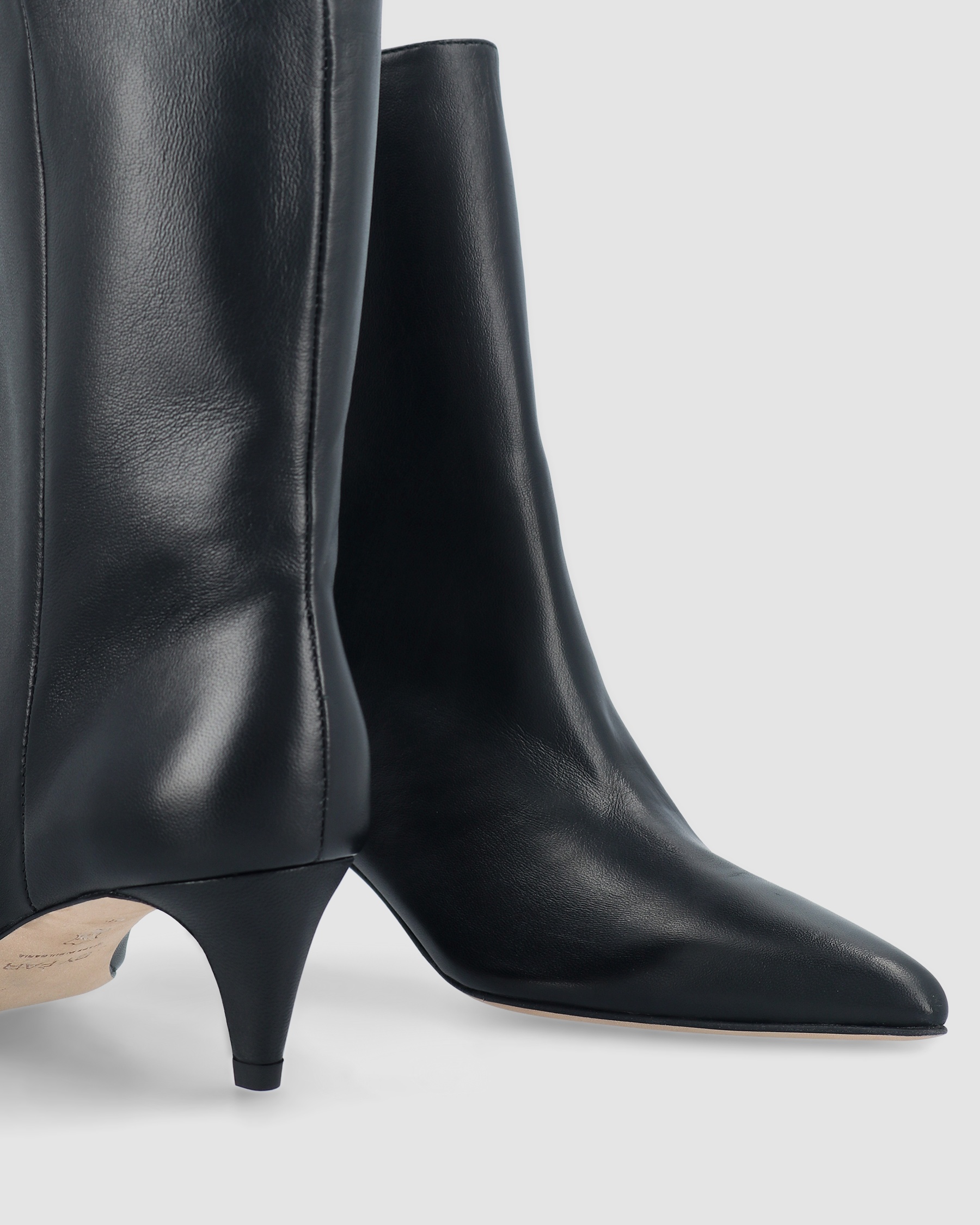 Lysander Black Lamb Nappa Leather Ankle Boot - 3