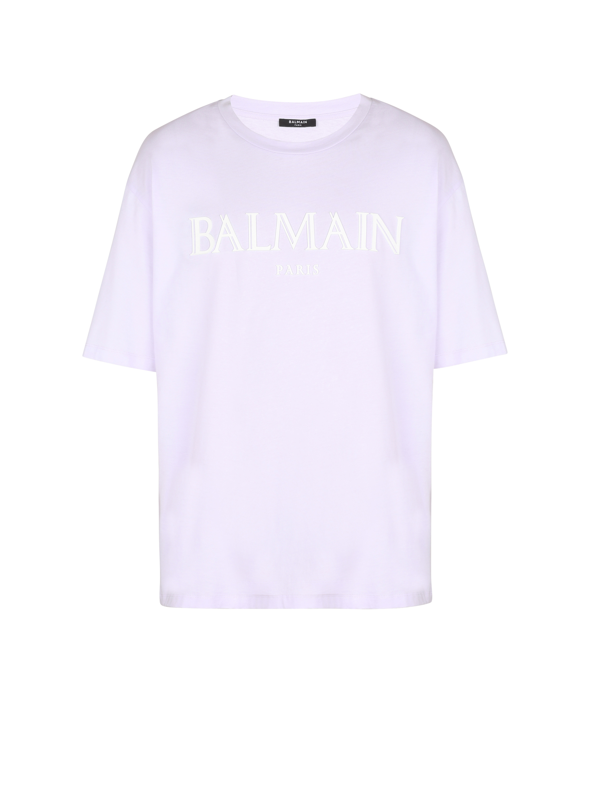 T-shirt with rubber Roman Balmain logo - 1