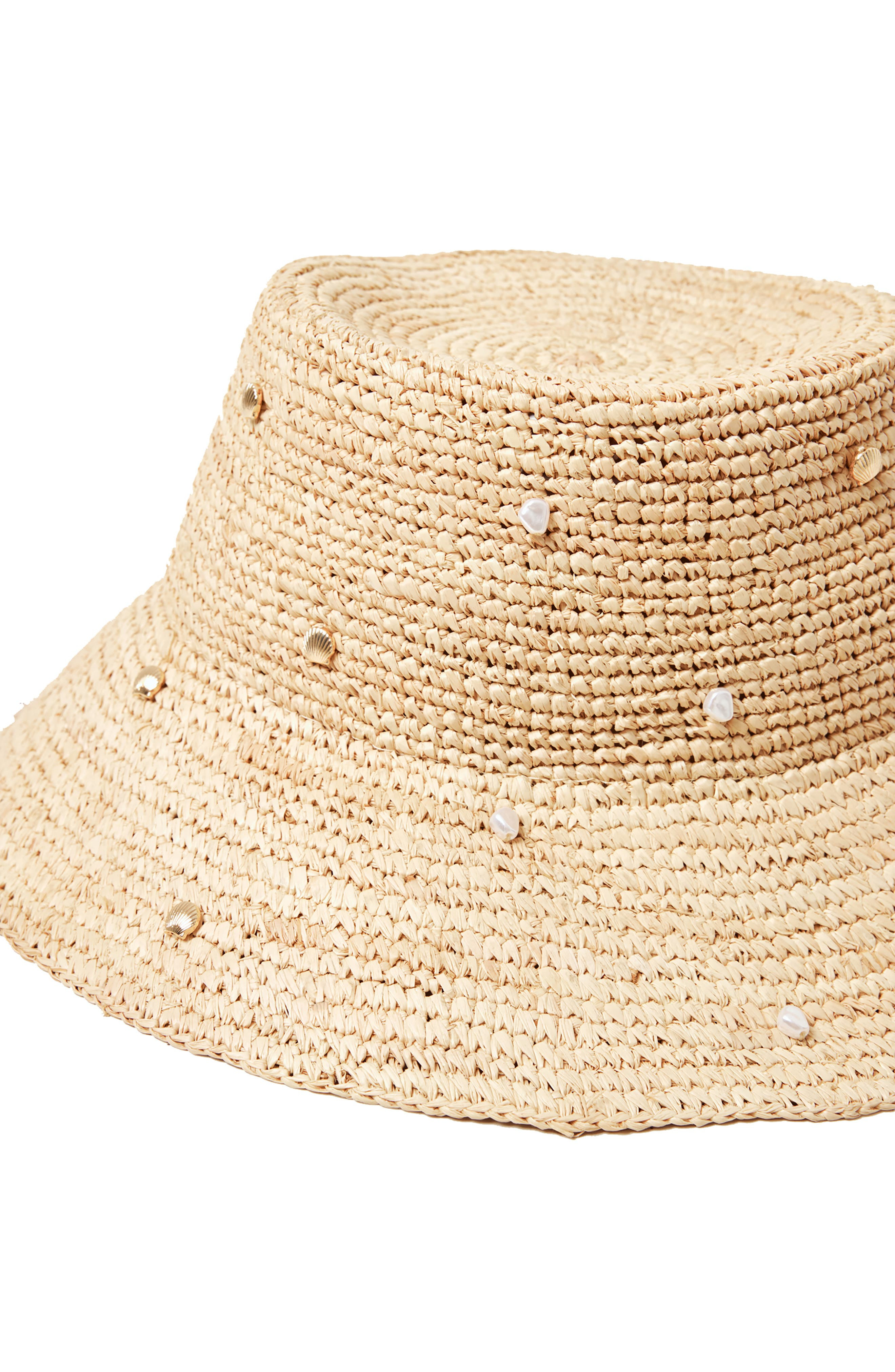 LSPACE Carmel Island Raffia Bucket Hat in Natural at Nordstrom - 4