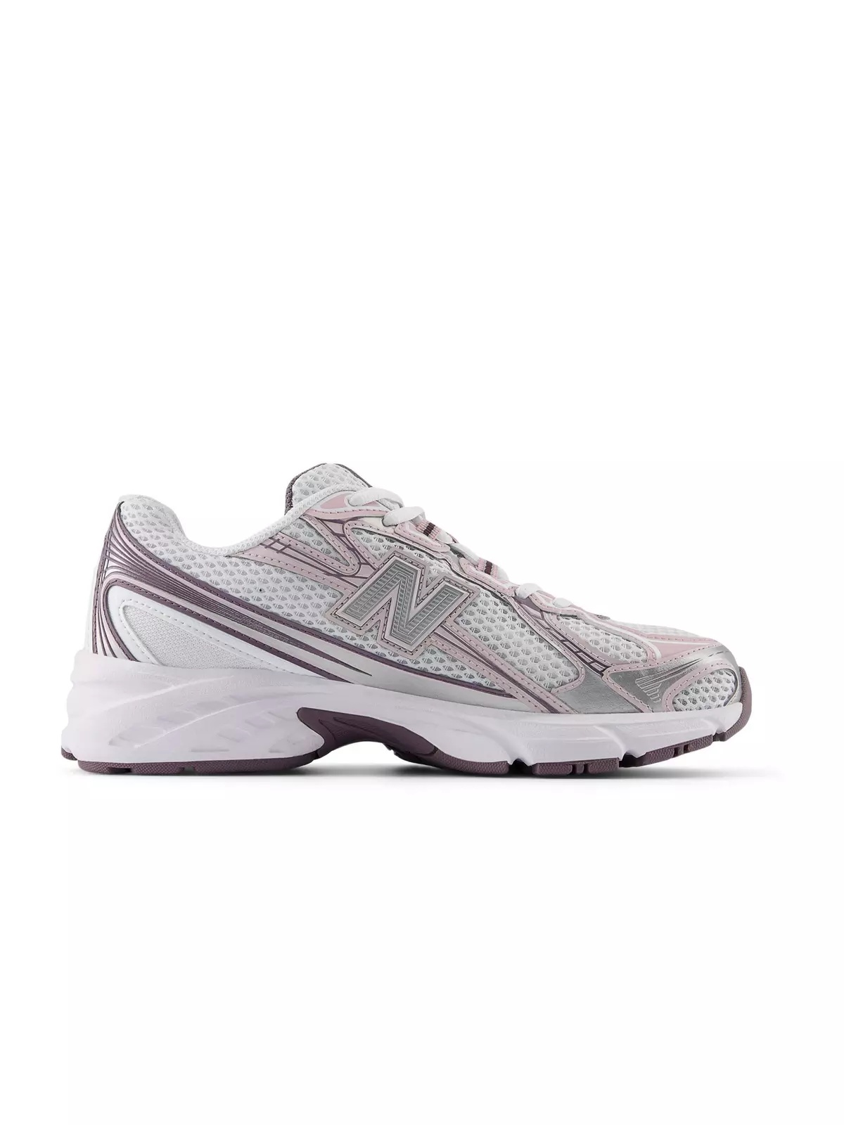 740 "White/Pink/Silver" Unisex Shoe - 2