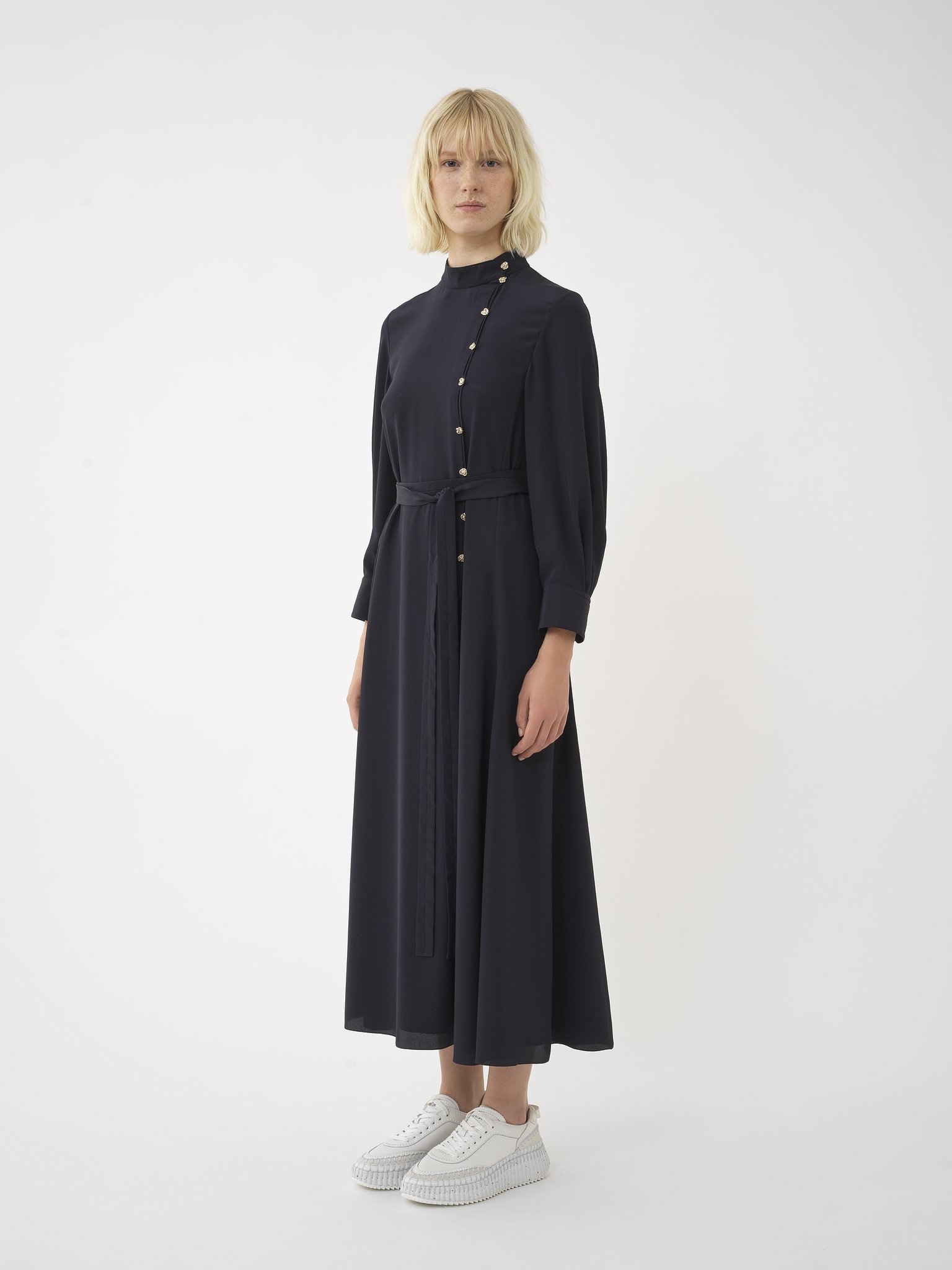 BELTED MIDI DRESS - 4