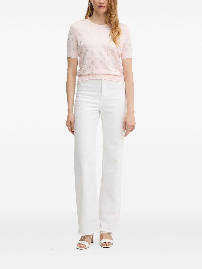 GUESS USA logo-embellished short-sleeves top outlook