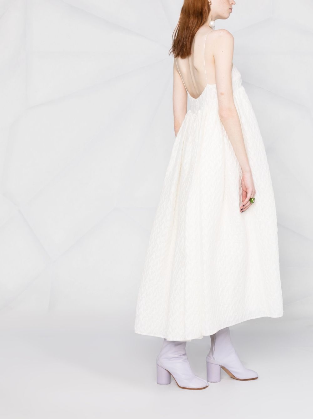 Beth plissé empire-line dress - 6