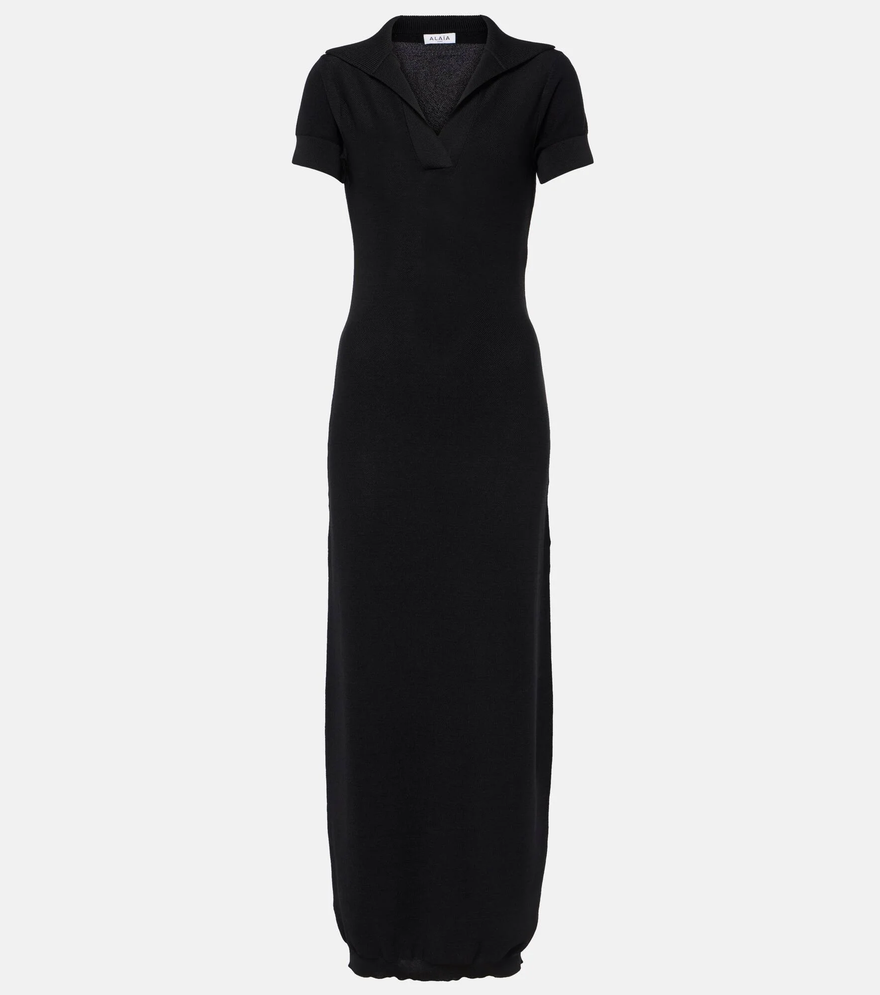 Semi-sheer polo dress - 1
