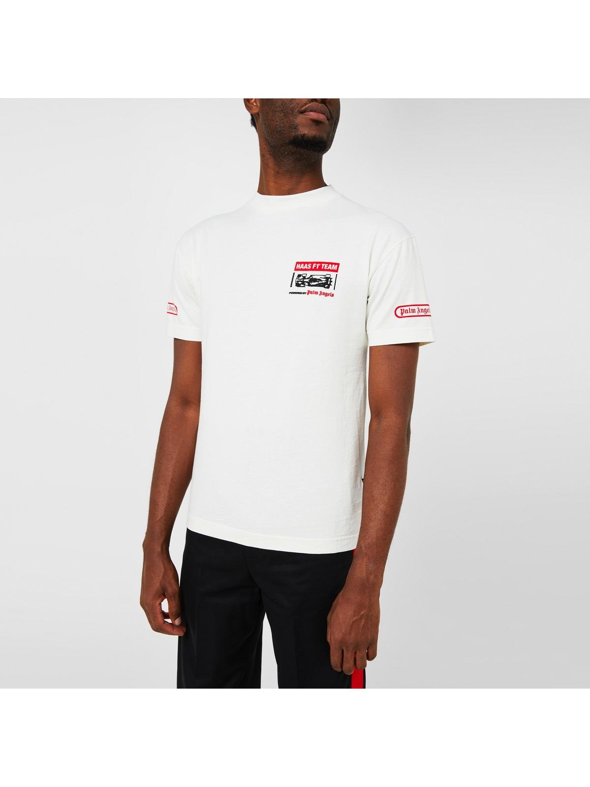 【関税無・国内発】 Palm Angels / F1 Race Team T-Shirt White Palm Angels F1 RACE TEAM T SHIRT | cruisefashion | REVERSIBLE