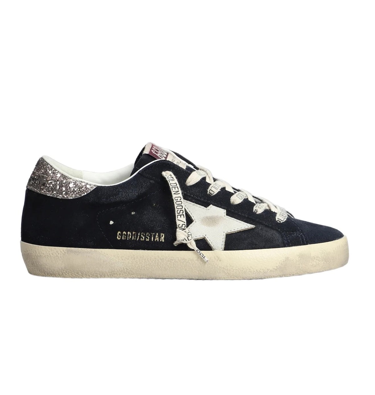 WOMEN'S SUPER-STAR SUEDE SNEAKERS (BLUE/WHITE/SILVER) - 1