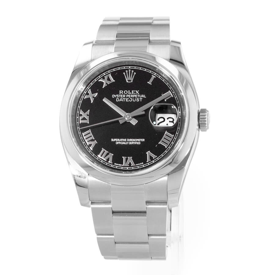 Pre-owned Rolex Datejust 36 Automatic Chronometer Black Dial Men's Watch 116200 BKRO - 3