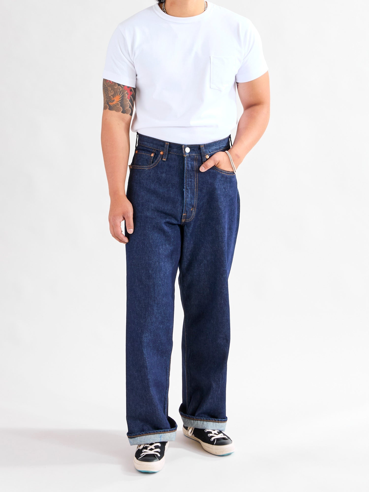 orSlow 100 13.5oz Denim - Super Dad Wide Fit | REVERSIBLE
