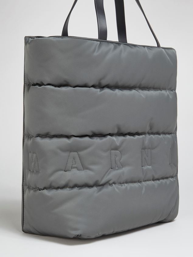 MUSEO TOTE BAG IN QUILTED NYLON - 4