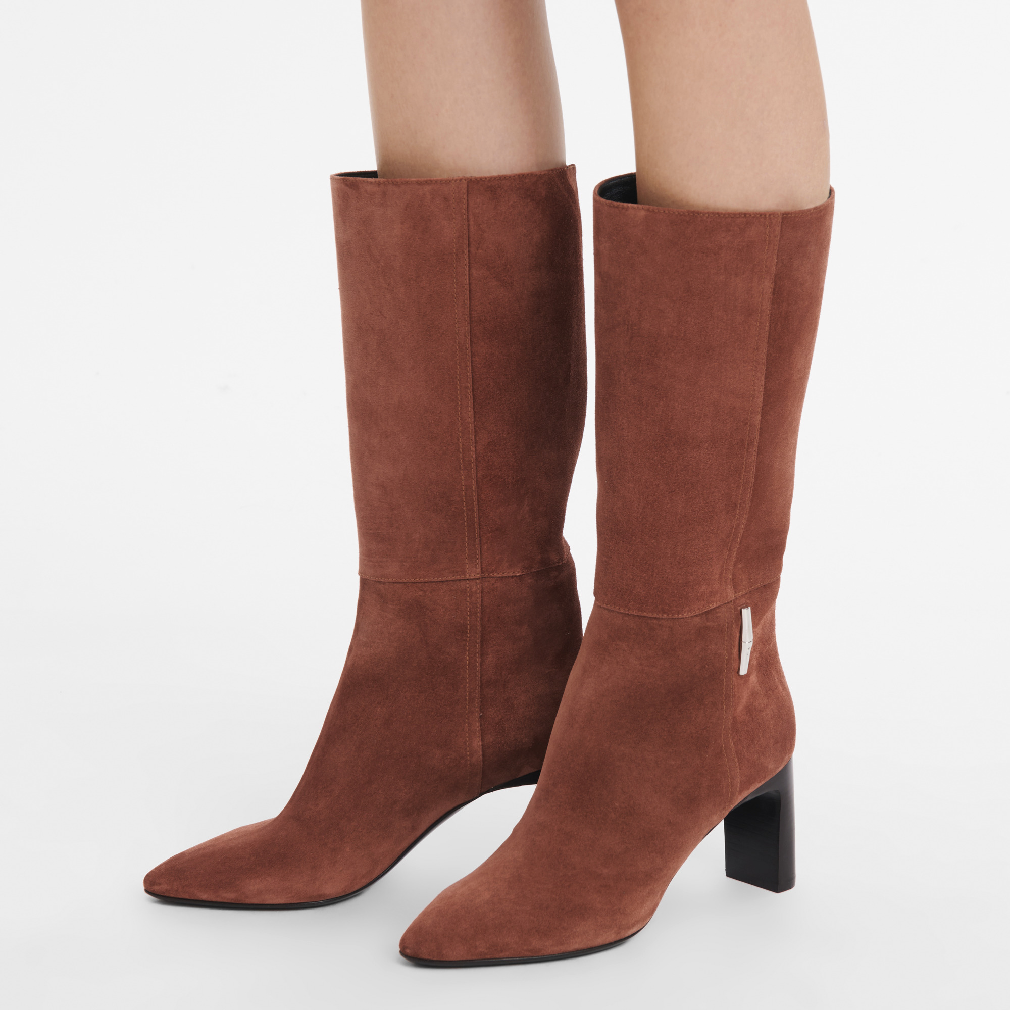 Roseau Heeled boots Mahogany - Leather - 5