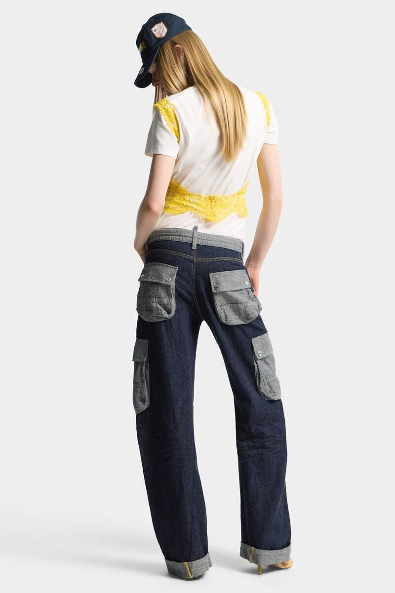 DARK WEIGHT WASH LOOSE TWIST JEANS 4