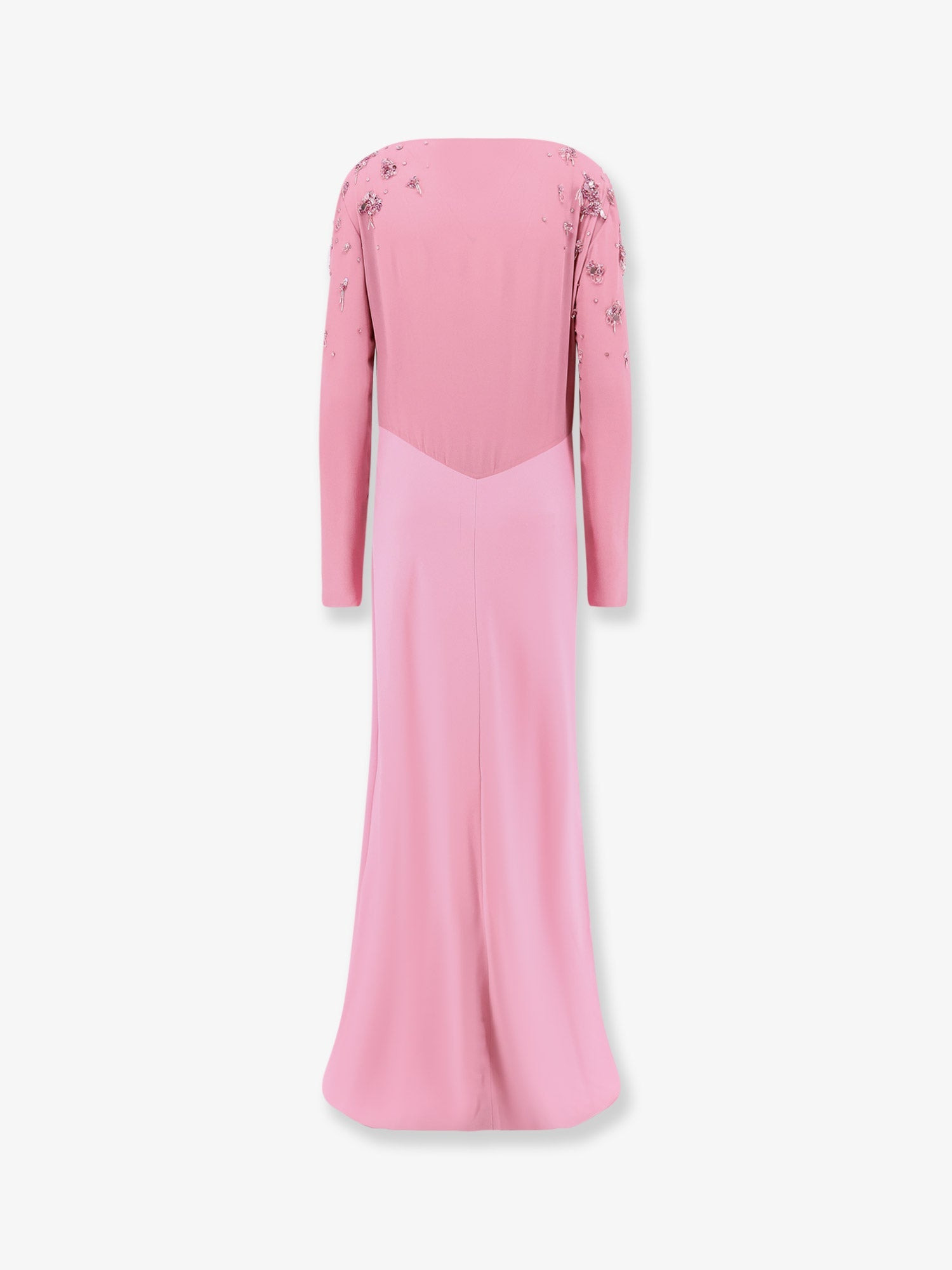 ALBERTA FERRETTI - Alberta Ferretti Viscose Long Dress With Silk Top With Sequins - 2