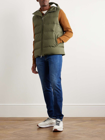 Loro Piana Quilted Padded Shell Hooded Gilet outlook
